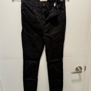 Madewell Jet Black Skinny Jeans
